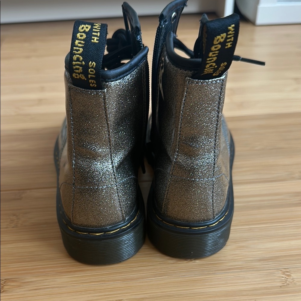 Dr. Martens Glitter Combat Boots - Picture 4 of 9